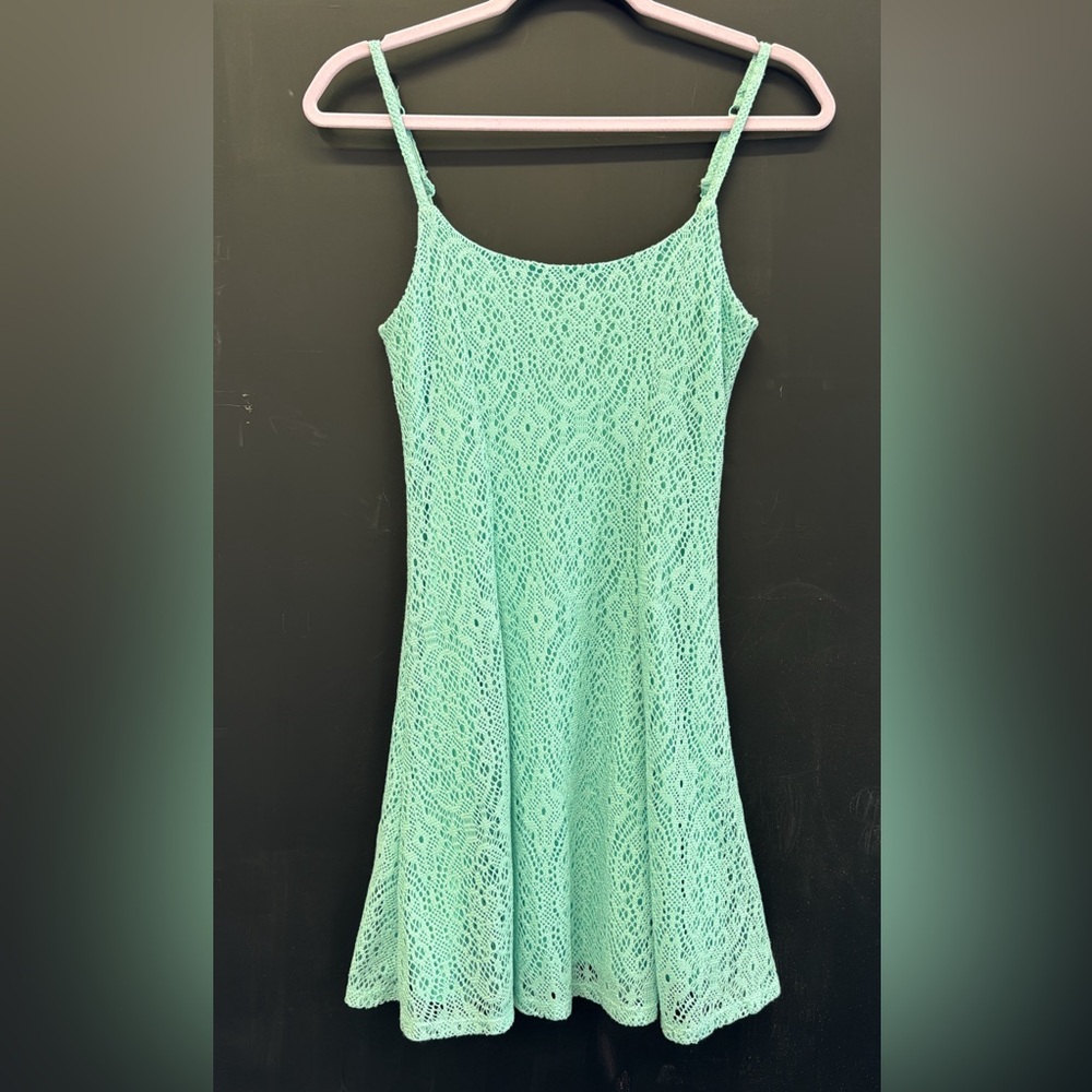 Seafoam Green Lace Dress